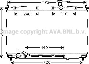 Prasco HY2174 - Радиатор, охлаждение двигателя autospares.lv