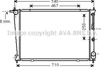 Prasco HY2255 - Радиатор, охлаждение двигателя autospares.lv