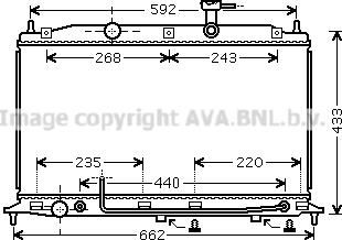 Prasco HY2252 - Радиатор, охлаждение двигателя autospares.lv