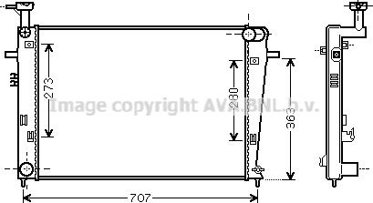 Prasco HY2275 - Радиатор, охлаждение двигателя autospares.lv