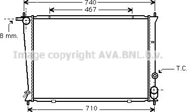 Prasco HYA2049 - Радиатор, охлаждение двигателя autospares.lv