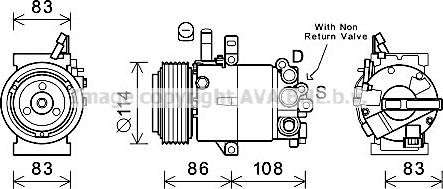 Prasco HYK395 - Компрессор кондиционера autospares.lv