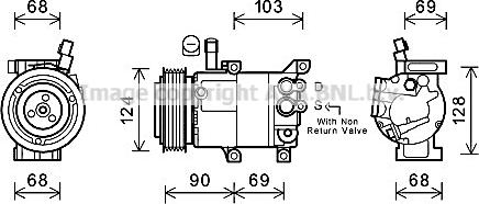 Prasco HYK382 - Компрессор кондиционера autospares.lv