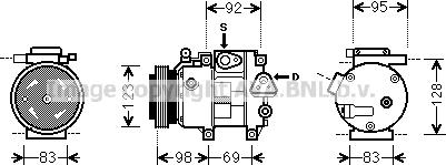 Prasco HYK239 - Компрессор кондиционера autospares.lv