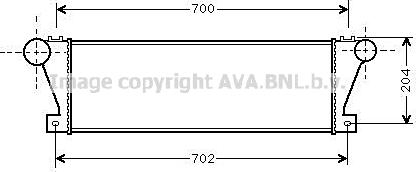 Prasco IV4021 - Интеркулер, теплообменник турбины autospares.lv