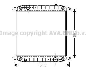 Prasco IV2078 - Радиатор, охлаждение двигателя autospares.lv