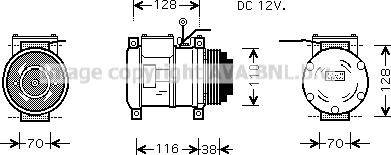 Prasco IVAK074 - Компрессор кондиционера autospares.lv