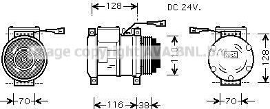 Prasco IVAK072 - Компрессор кондиционера autospares.lv