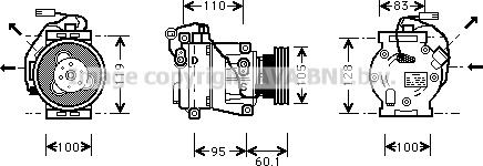 Prasco IVK064 - Компрессор кондиционера autospares.lv