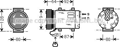 Prasco JEK029 - Компрессор кондиционера autospares.lv