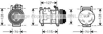 Prasco JRK031 - Компрессор кондиционера autospares.lv