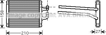 Prasco KA6067 - Теплообменник, отопление салона autospares.lv