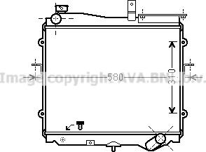 Prasco KA2024 - Радиатор, охлаждение двигателя autospares.lv