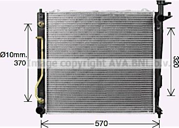 Prasco KA2304 - Радиатор, охлаждение двигателя autospares.lv