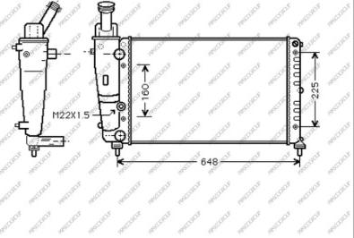 Prasco LA001R009 - Радиатор, охлаждение двигателя autospares.lv