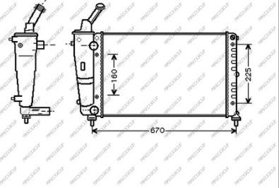 Prasco LA001R008 - Радиатор, охлаждение двигателя autospares.lv