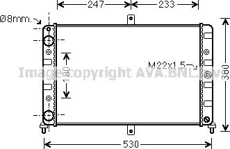 Prasco LA2008 - Радиатор, охлаждение двигателя autospares.lv