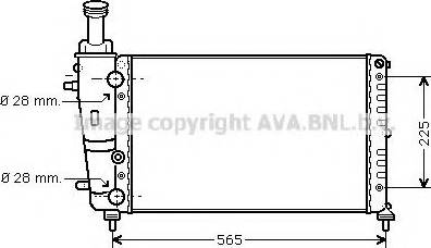 Prasco LCA2066 - Радиатор, охлаждение двигателя autospares.lv