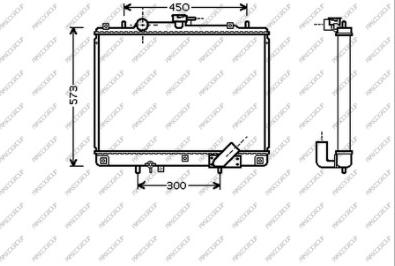 Prasco MB817R001 - Радиатор, охлаждение двигателя autospares.lv