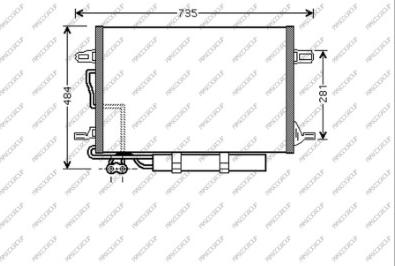 Prasco ME039C001 - Конденсатор кондиционера autospares.lv