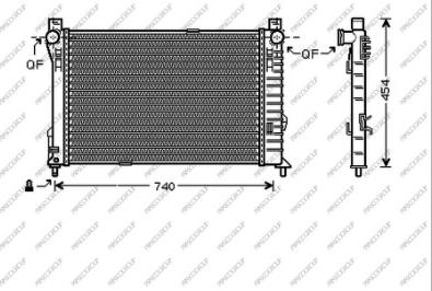 Prasco ME027R003 - Радиатор, охлаждение двигателя autospares.lv