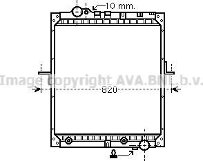 Prasco ME2103 - Радиатор, охлаждение двигателя autospares.lv