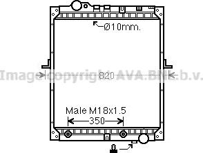 Prasco ME2183 - Радиатор, охлаждение двигателя autospares.lv