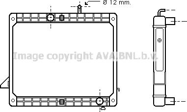 Prasco ME2175 - Радиатор, охлаждение двигателя autospares.lv