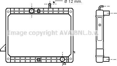 Prasco ME2173 - Радиатор, охлаждение двигателя autospares.lv