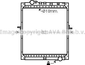 Prasco ME2177 - Радиатор, охлаждение двигателя autospares.lv