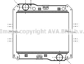 Prasco ME2240 - Радиатор, охлаждение двигателя autospares.lv