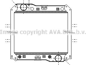 Prasco ME2200 - Радиатор, охлаждение двигателя autospares.lv