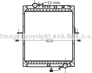 Prasco ME2234 - Радиатор, охлаждение двигателя autospares.lv