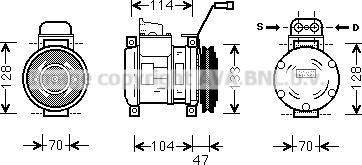 Prasco MEK189 - Компрессор кондиционера autospares.lv