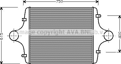 Prasco MN4027 - Интеркулер, теплообменник турбины autospares.lv