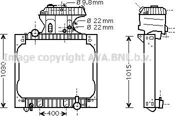 Prasco MN2051 - Радиатор, охлаждение двигателя autospares.lv