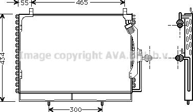 Prasco MS5161 - Конденсатор кондиционера autospares.lv