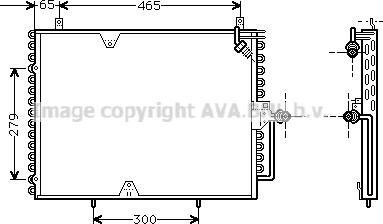 Prasco MS5170 - Конденсатор кондиционера autospares.lv