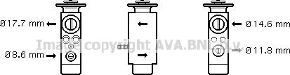 Prasco MS1094 - Расширительный клапан, кондиционер autospares.lv