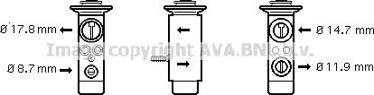 Prasco MS1093 - Расширительный клапан, кондиционер autospares.lv