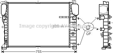 Prasco MS2459 - Радиатор, охлаждение двигателя autospares.lv