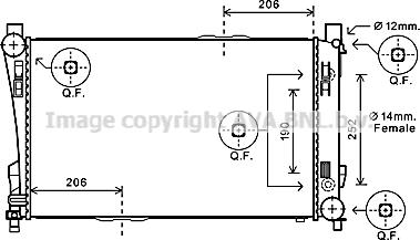 Prasco MS2589 - Радиатор, охлаждение двигателя autospares.lv