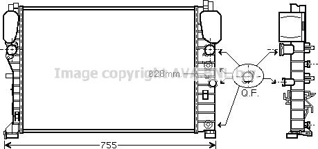 Prasco MS2394 - Радиатор, охлаждение двигателя autospares.lv