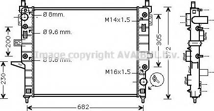 Prasco MS2332 - Радиатор, охлаждение двигателя autospares.lv