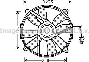 Prasco MS7521 - Вентилятор, охлаждение двигателя autospares.lv