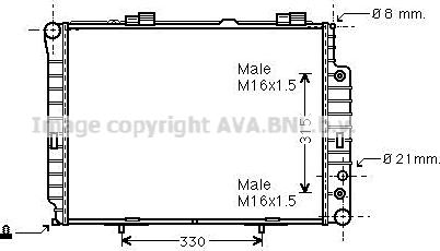 Prasco MSA2189 - Радиатор, охлаждение двигателя autospares.lv