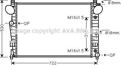 Prasco MSA2301 - Радиатор, охлаждение двигателя autospares.lv