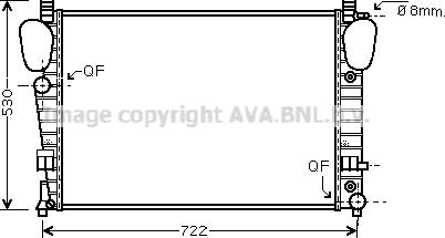 Prasco MSA2311 - Радиатор, охлаждение двигателя autospares.lv