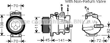 Prasco MSK569 - Компрессор кондиционера autospares.lv