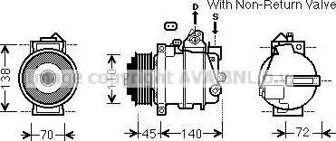 Prasco MSK568 - Компрессор кондиционера autospares.lv